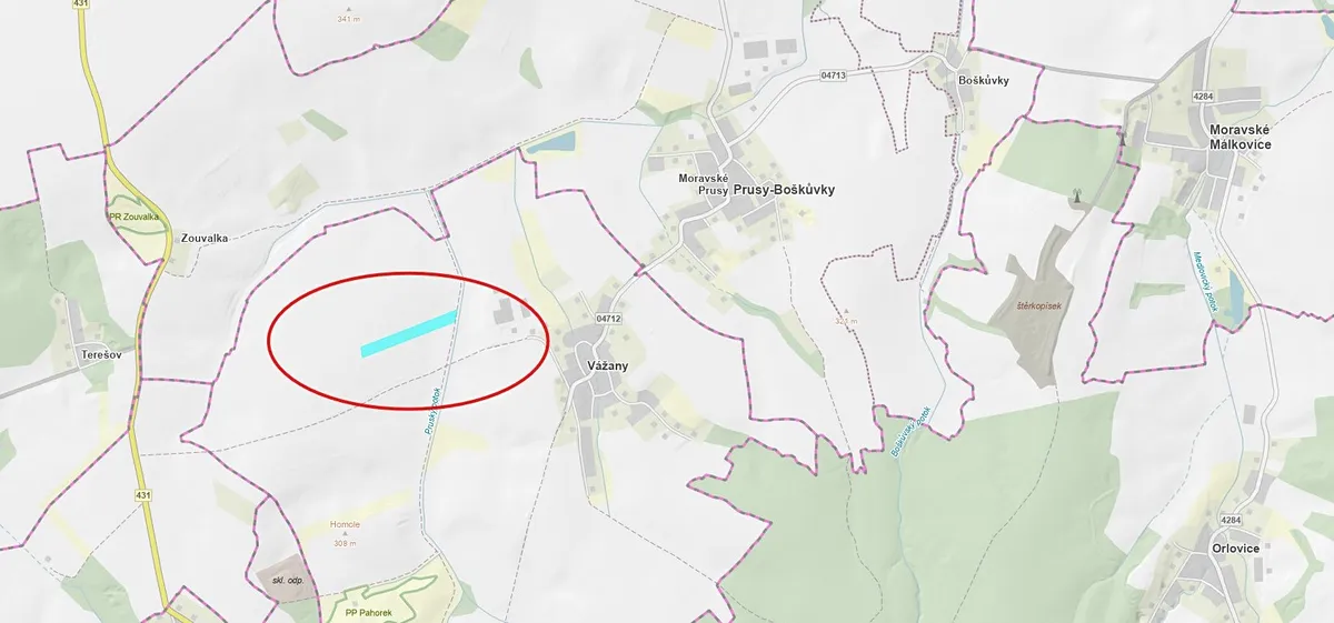 Prodej pole 25685 m²